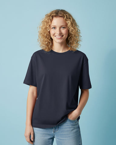 UNISEX OVERSIZED BOX T-SHIRT (NAVY BLUE) UNISEX OVERSIZED BOX T-SHIRT (NAVY BLUE)