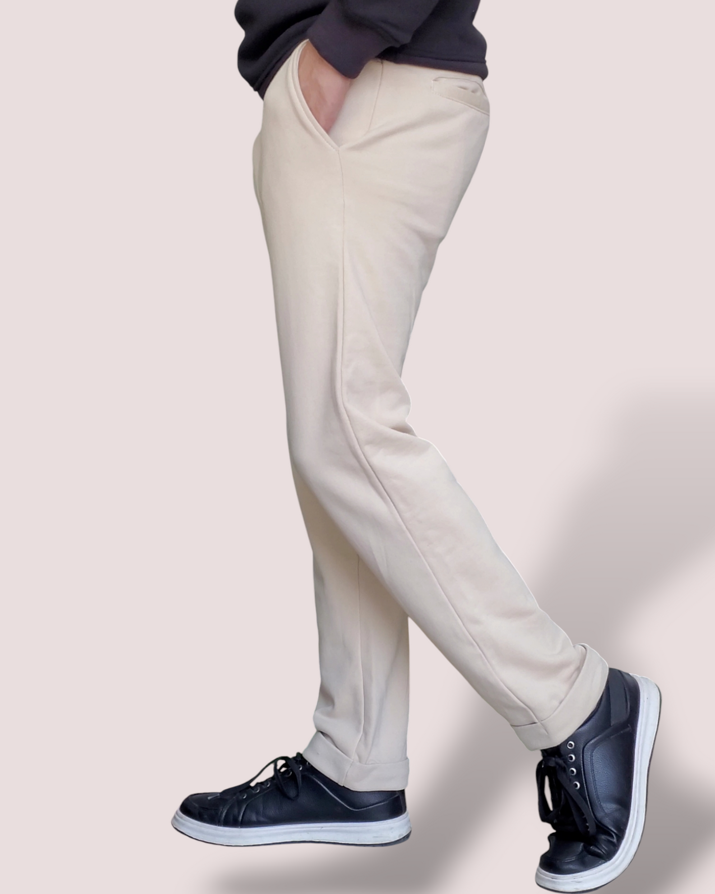 UNISEX BEIGE STERLIN TROUSERS