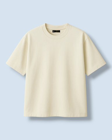 UNISEX OVERSIZED BOX T-SHIRT (IVORY) UNISEX OVERSIZED BOX T-SHIRT (IVORY)