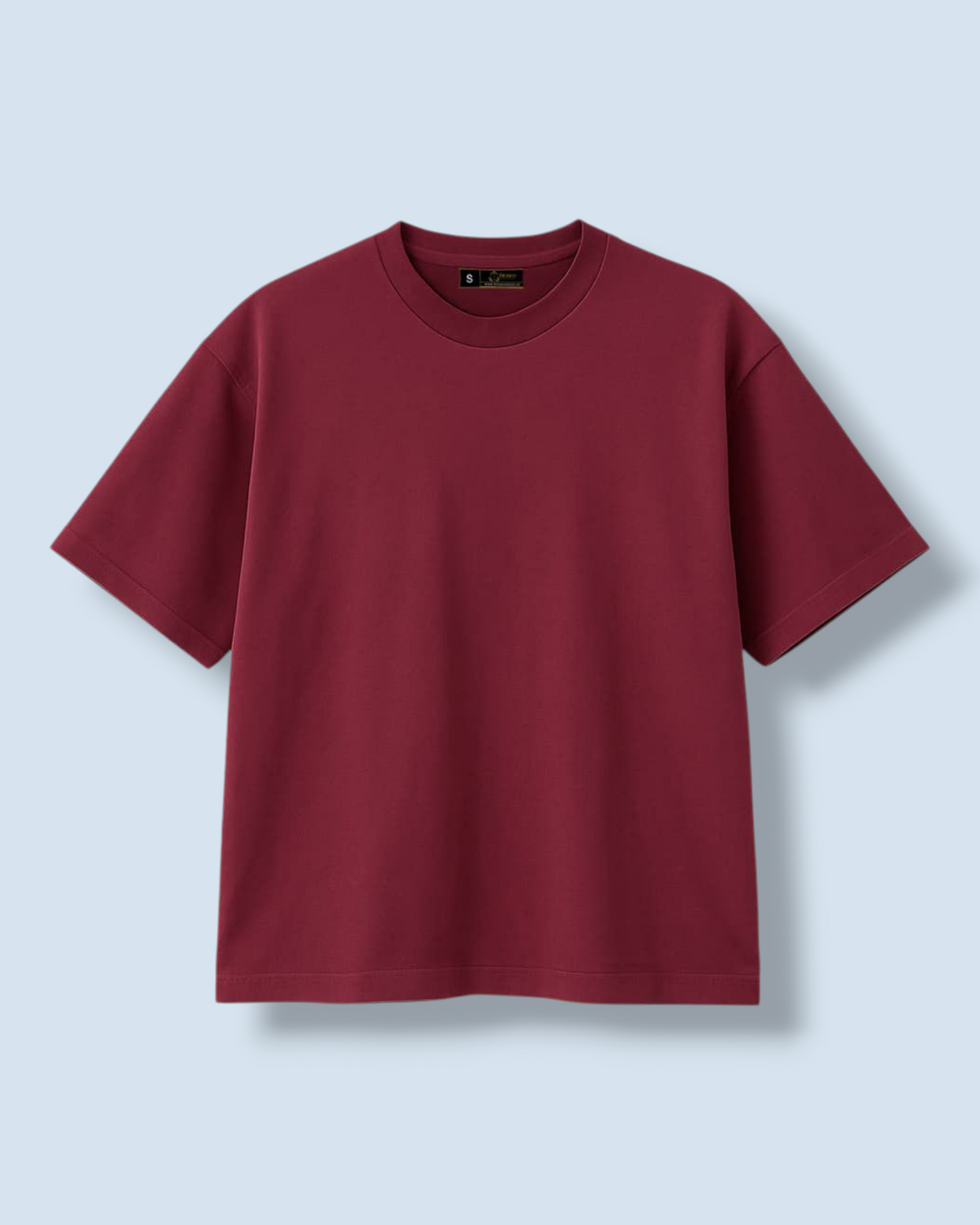 OVERSIZED BOX T-SHIRT (MAROON)