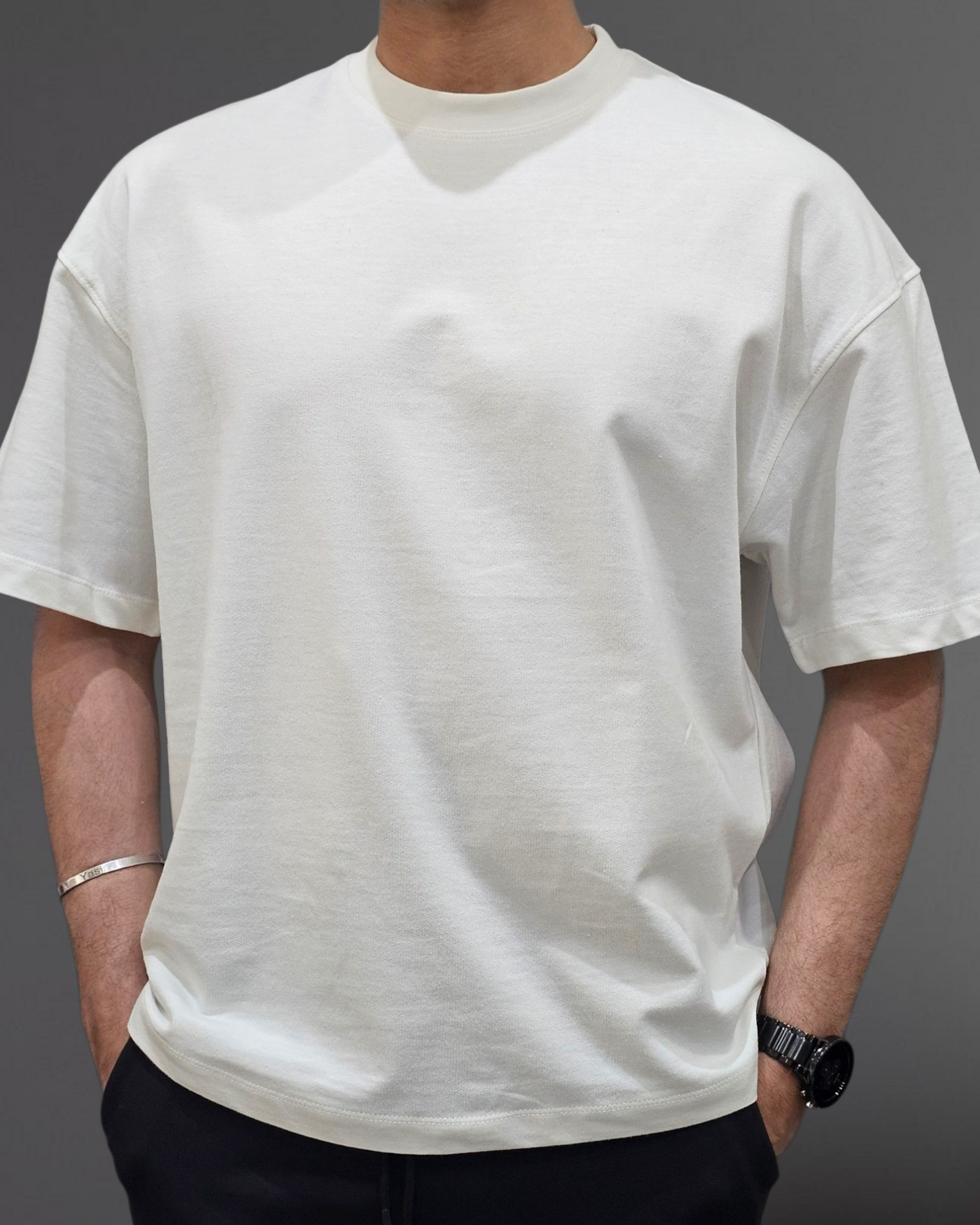 OVERSIZED BOX T-SHIRT (IVORY)