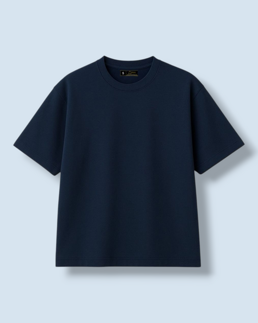 OVERSIZED BOX T-SHIRT (NAVY BLUE)